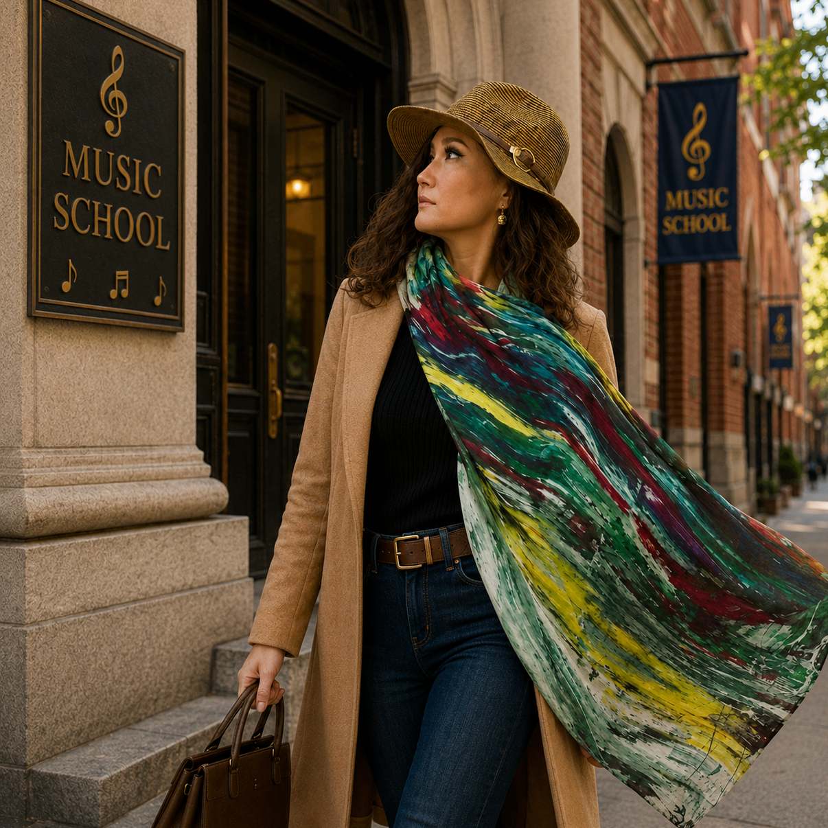 colourful scarf