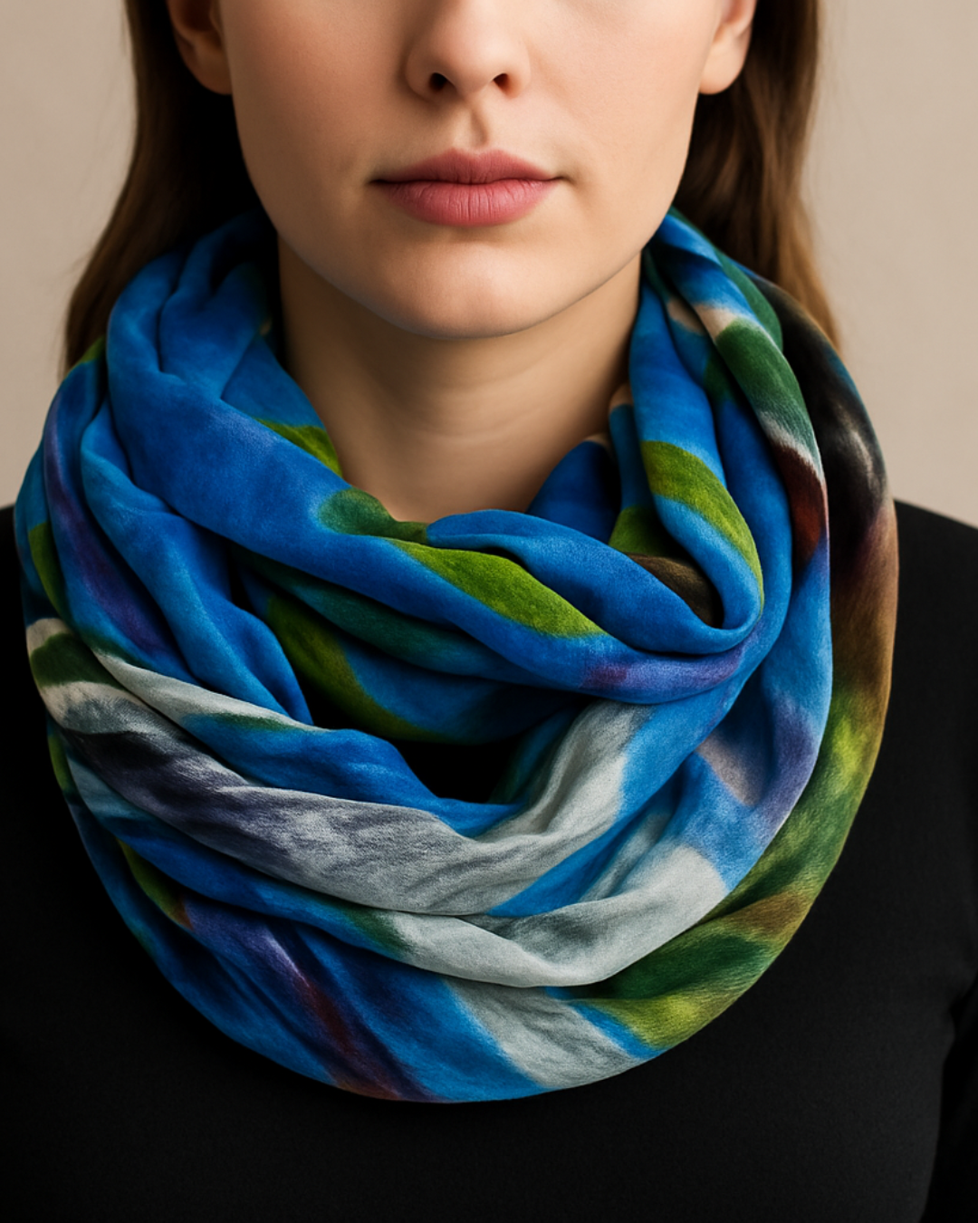 Blue scarf