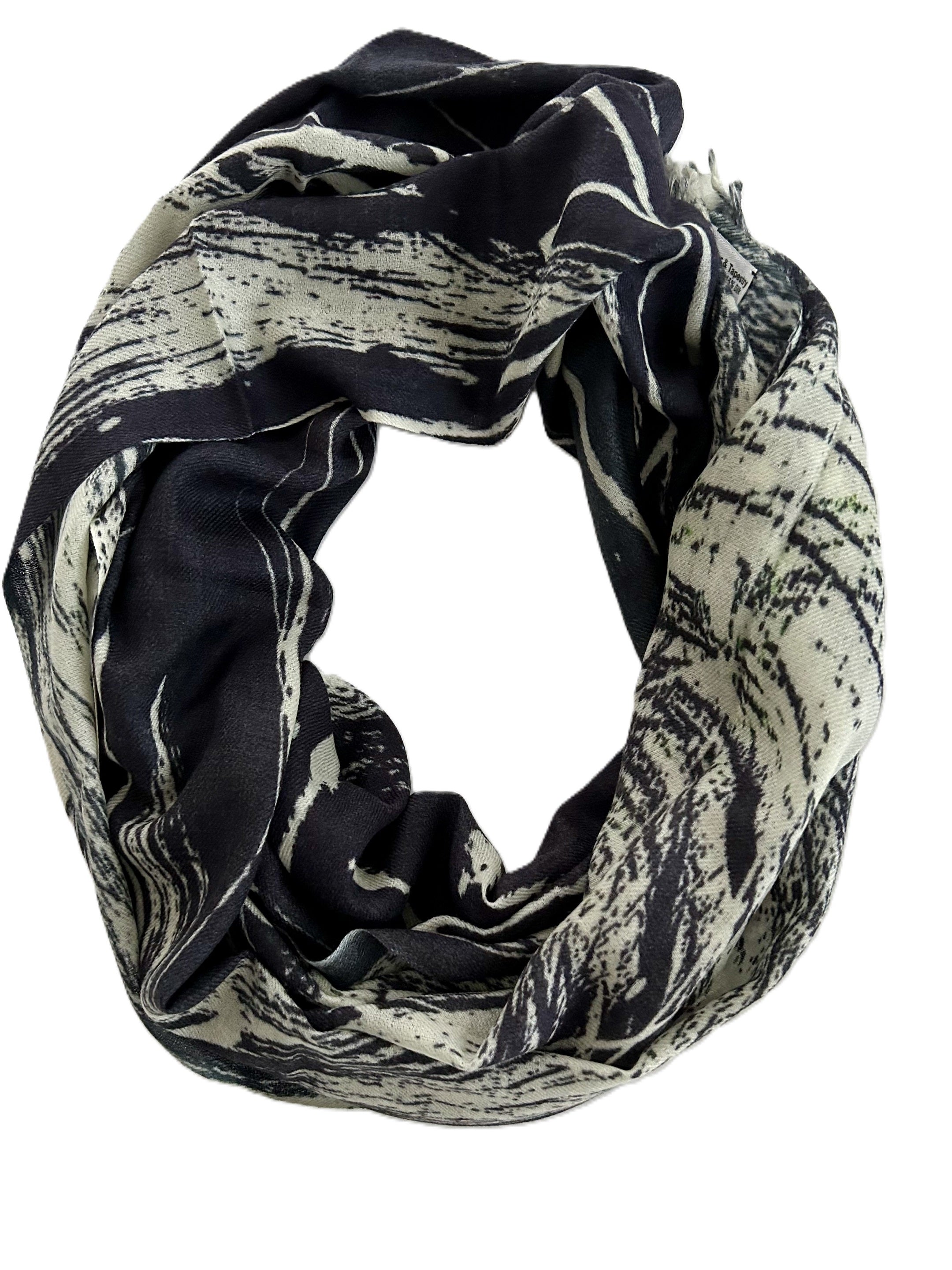 organic black scarf