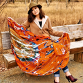 Orange scarf for fall season