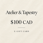 Atelier & Tapestry $100 CAD e-gift card