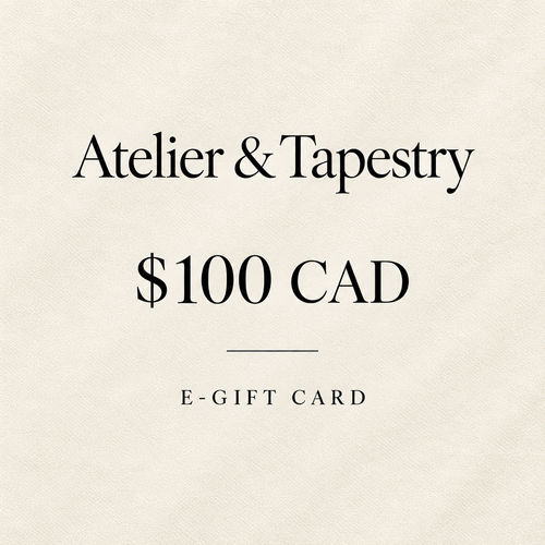 Atelier & Tapestry $100 CAD e-gift card