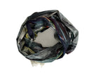 purple and green scarf