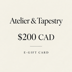 Revised Atelier & Tapestry $200 CAD e-gift card